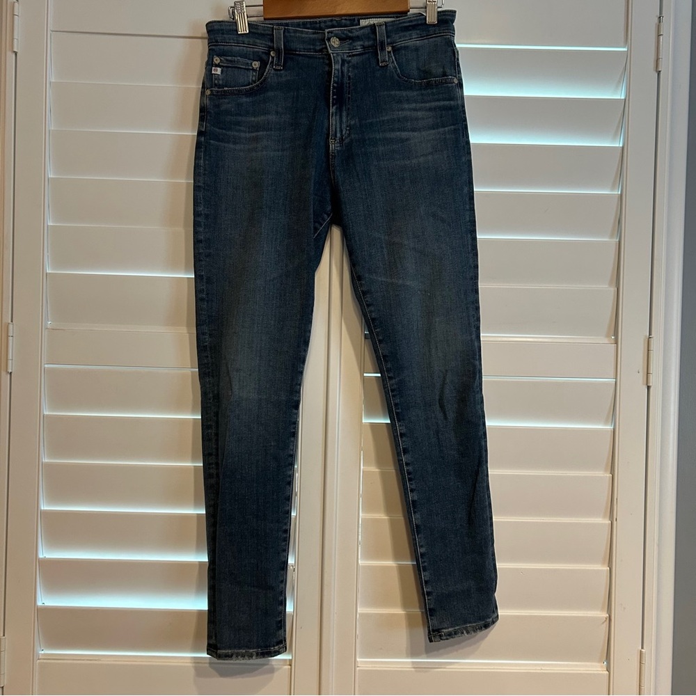 AG Denim Farrah High Rise Skinny Ankle Blue Size 30